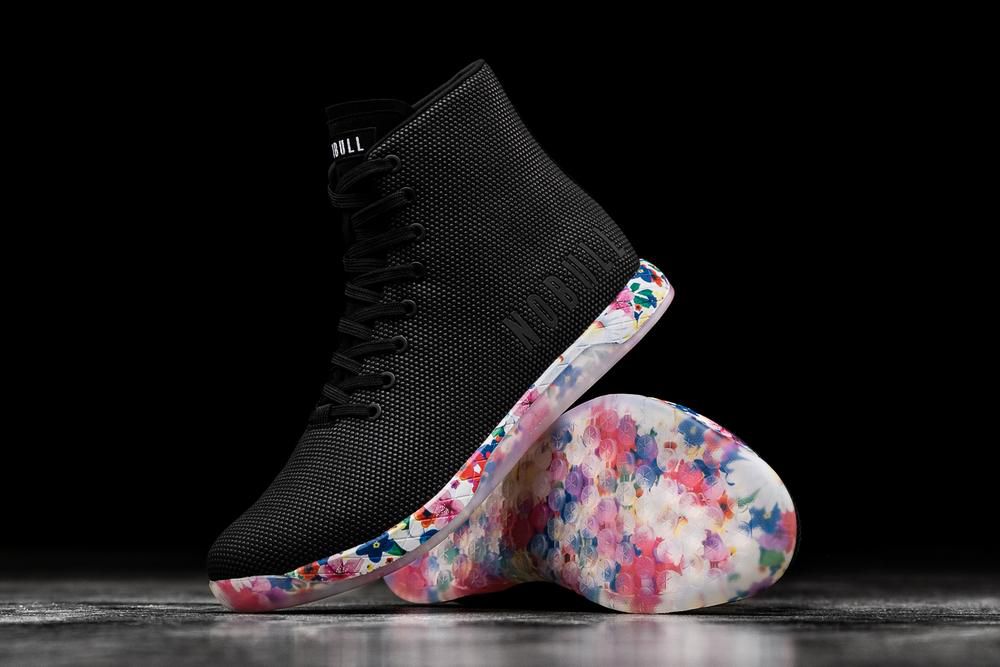 NOBULL High-Top Daisy Superfabric Uzun Spor Ayakkabı Erkek - Siyah - Turkiye (XFO-319704)